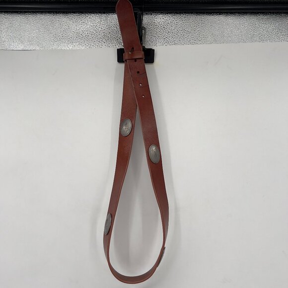 Southern Marsh Mens Brown Genuine Leather Belt Size 36 – Duck Logo Accents - Picture 2 of 7